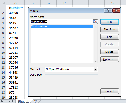 Microsoft Excel How To Find Missing Numbers In A Sequence 1 Constrongwind