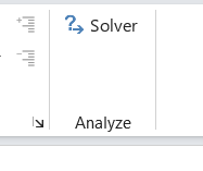 Enable Solver in Excel ribbon data tab