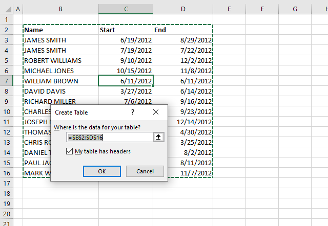 Plot Date Ranges In A Calendar Part 2