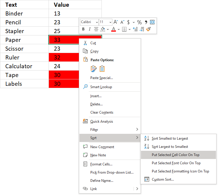 Count Conditionally Formatted Cells