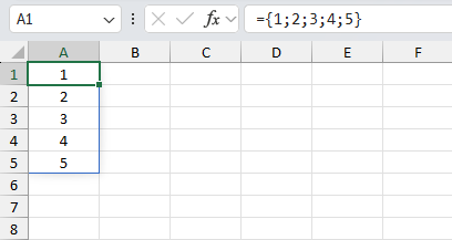 Arrays semicolon