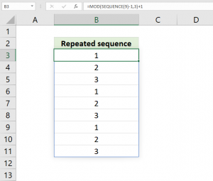 How to use the SEQUENCE function